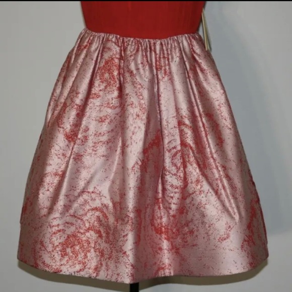 Alice + Olivia Kirie Silk and Metallic Jacquard Dress Size 6 (NEW W/ TAGS) - Picture 2 of 9